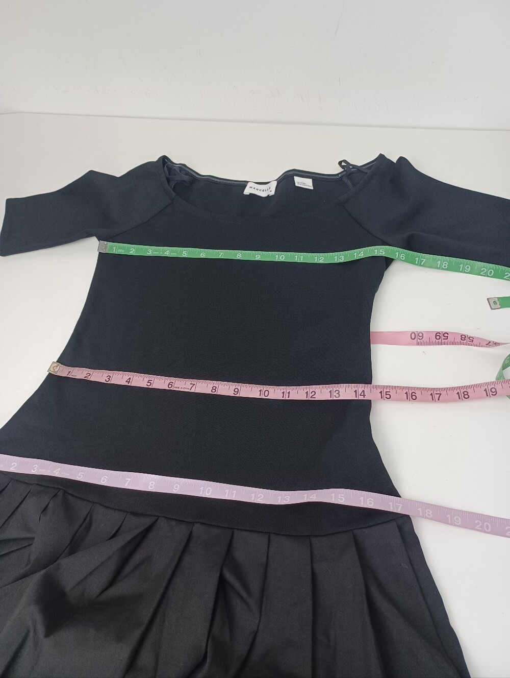 Marcella NYC Mila Maxi Dress Size M Women Off The Shoulder Pockets In Black - Picture 11 of 14